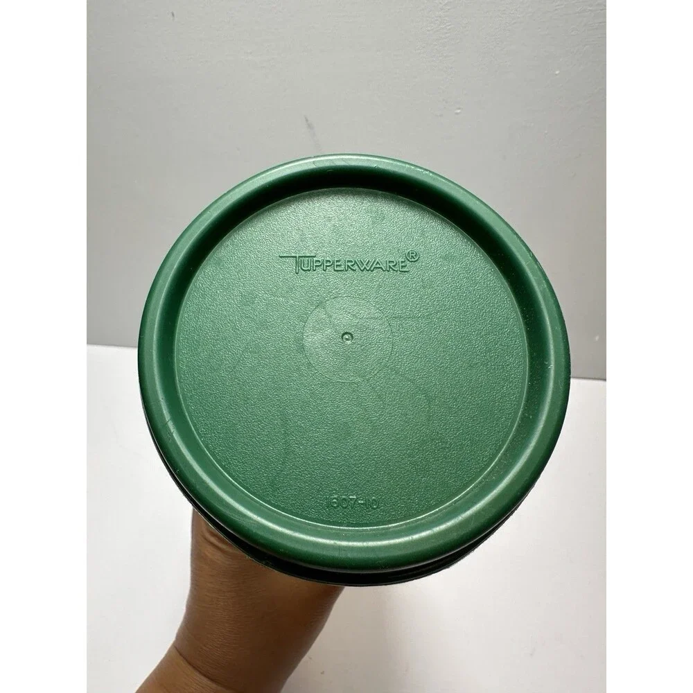 Tupperware Modular Mates Spaghetti Keeper #1661-6 Green Lid 1607-10 Vintage